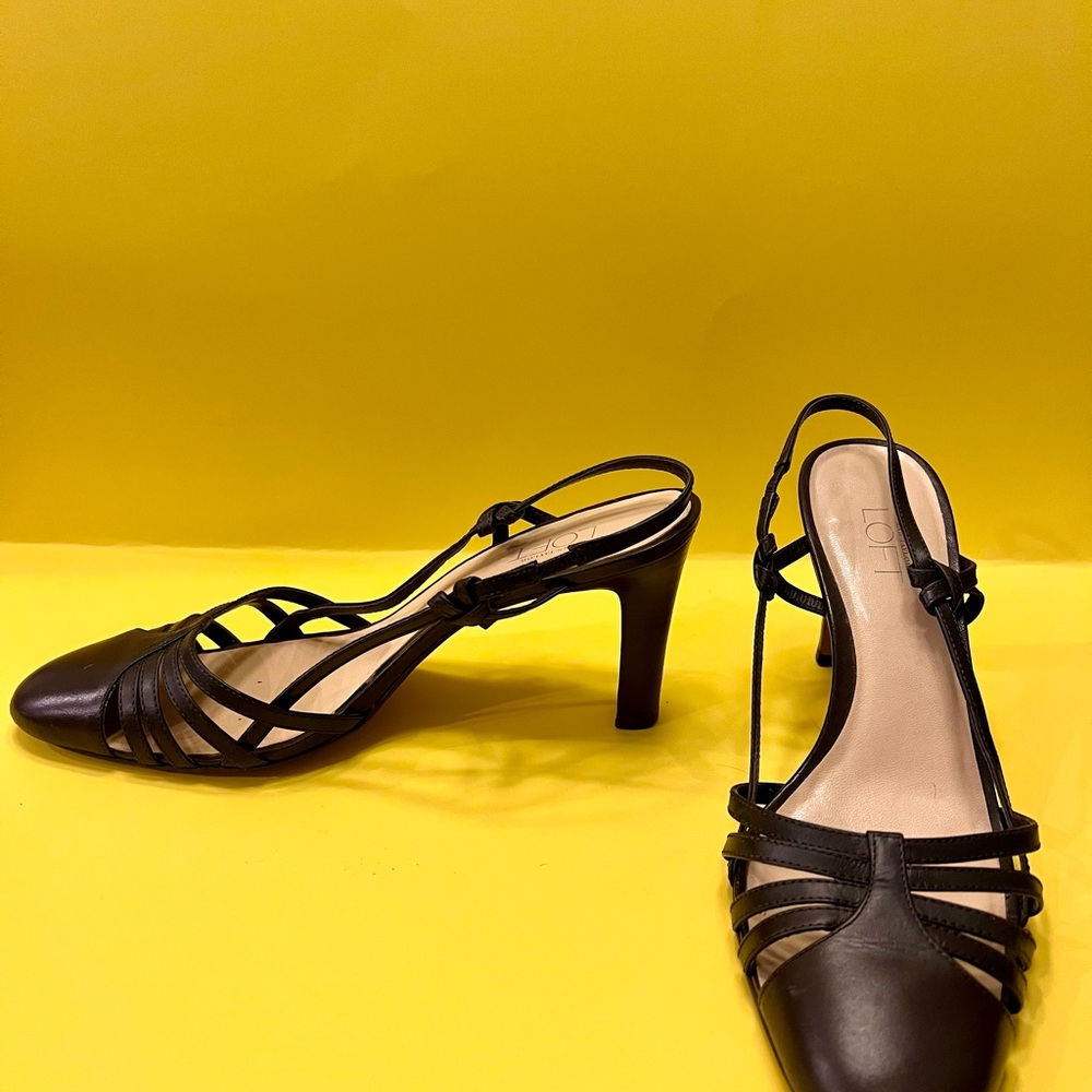 LOFT Brown Slingback Pumps